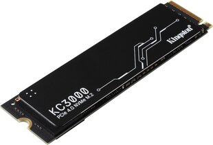 SSD|KINGSTON|KC3000|4TB|M.2|PCIE|NVMe|3D TLC|Скорость записи 7000 МБайт/с|Скорость чтения 7000 МБайт/с|3,5 мм|MTBF 1800000 часов|SKC3000D/4096G цена и информация | Внутренние жёсткие диски (HDD, SSD, Hybrid) | kaup24.ee