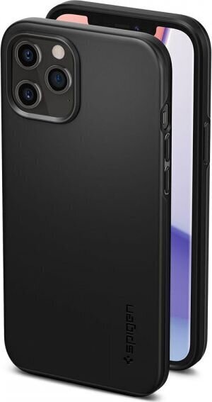 Spigen 107480, telefonile iPhone 12, iPhone 12 Pro, must hind ja info | Telefoni kaaned, ümbrised | kaup24.ee