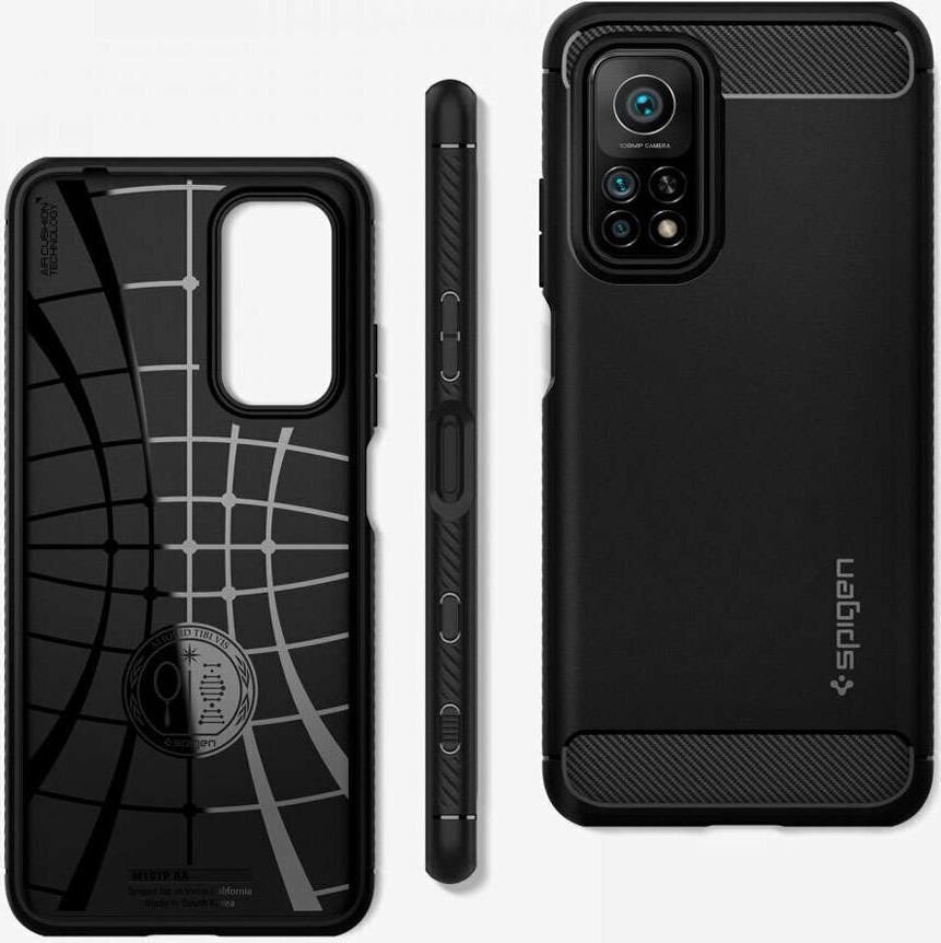 Spigen 43067 jaoks Xiaomi Mi 10T Pro, Xiaomi Mi 10T, must hind ja info | Telefoni kaaned, ümbrised | kaup24.ee