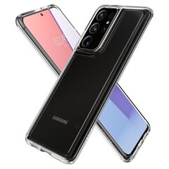 Чехол Spigen для Samsung Galaxy S21 Ultra 5G, прозрачный цена и информация | Чехлы для телефонов | kaup24.ee