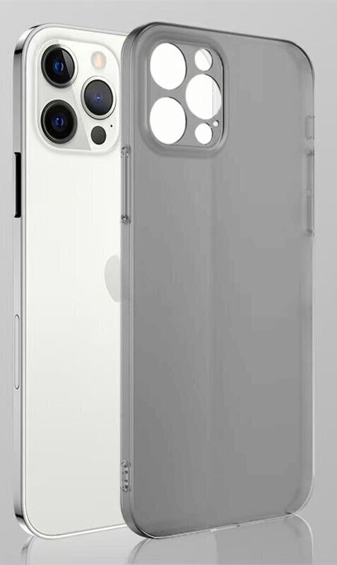 Telefoniümbris Matte Black Skyfall Glass case (integrated tempered glass) Soundberry Apple iPhone 12 Pro must hind ja info | Telefoni kaaned, ümbrised | kaup24.ee