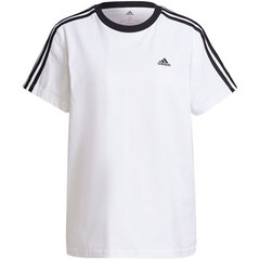 Футболка для женщин Adidas Essentials 3 Stripes Tee W H10201, белая цена и информация | Футболка женская | kaup24.ee