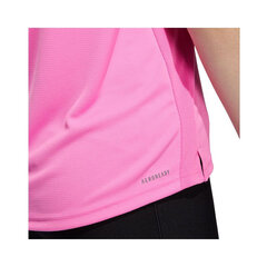 Футболка для женщин Adidas Badge Of Sport Necessi W GQ9415, розовая цена и информация | Женские футболки | kaup24.ee