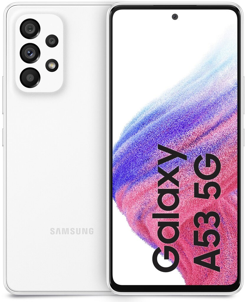 Samsung Galaxy A53 5G 8/256GB Dual SIM SM-A536BZWLEUE White цена и информация | Telefonid | kaup24.ee