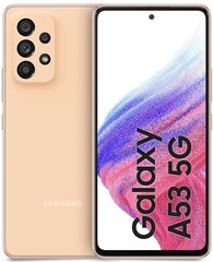 Samsung Galaxy A53 5G 6/128GB Dual SIM SM-A536BZONEUE Peach цена и информация | Мобильные телефоны | kaup24.ee