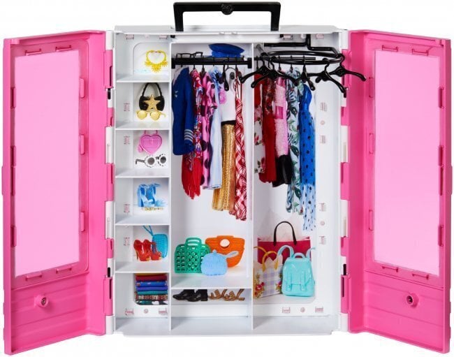 Nukk Barbie kaasaskantav riidekapp, GBK11 цена и информация | Tüdrukute mänguasjad | kaup24.ee