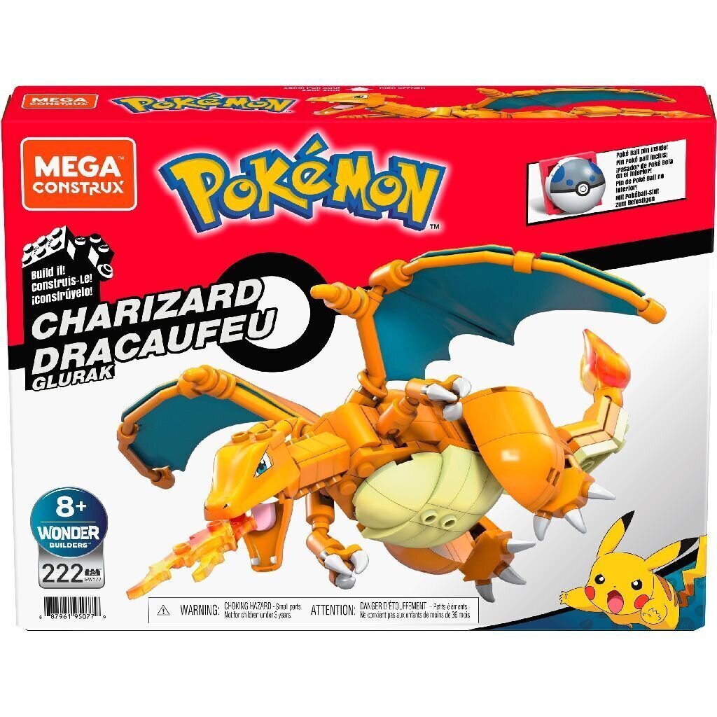 Konstruktor Mega Construx Pokemon Charizard, Gwy77 hind ja info | Klotsid ja konstruktorid | kaup24.ee