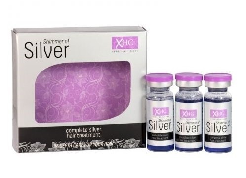 Juukseseerum Xpel Shimmer Of Silver Hair Treatment Shots 3 x 12 ml цена и информация | Maskid, õlid, seerumid | kaup24.ee