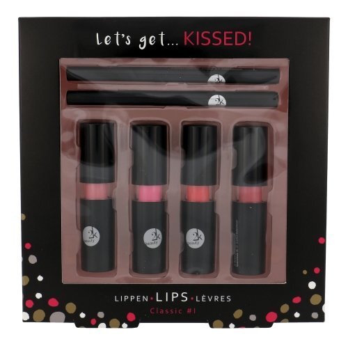 Komplekt Cosmetic 2K Let´s Get Kissed! цена и информация | Huulepulgad, -läiked, -palsamid, vaseliin | kaup24.ee