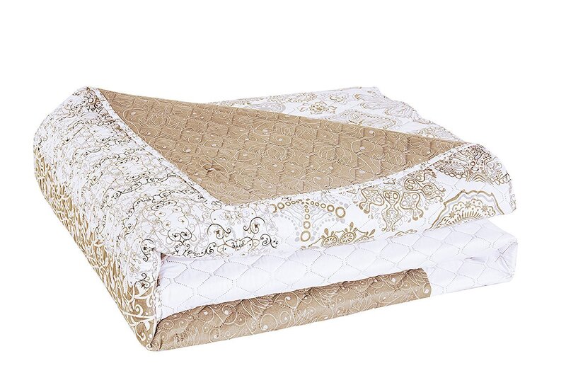 Kahepoolne voodikate Alhambra White Beige, 240x260 cm tagasiside