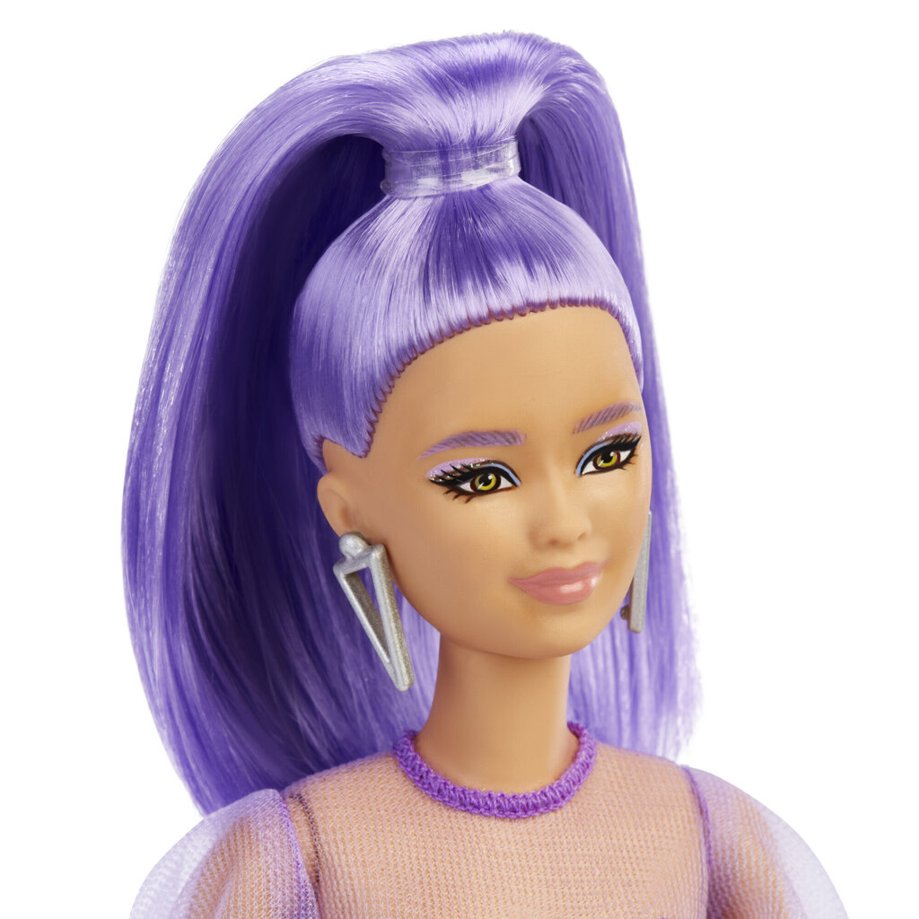 Barbie® Fashionistas® nukk lilla kleidiga HBV12 hind ja info | Tüdrukute mänguasjad | kaup24.ee