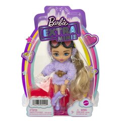 Barbie® Extra Mini nukk lilla kasukaga HGP66 hind ja info | Tüdrukute mänguasjad | kaup24.ee