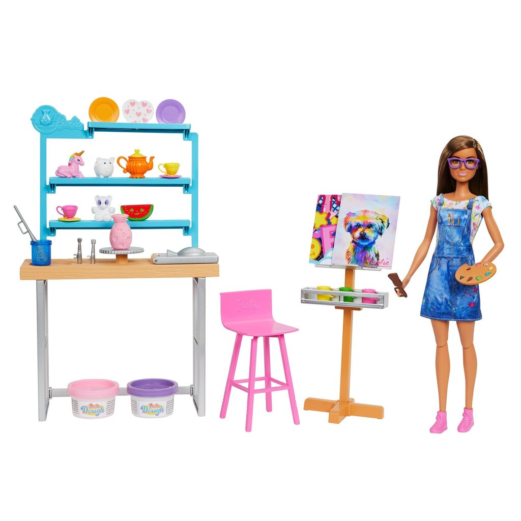 Barbie® keraamika ja kunstistuudio HCM85 hind ja info | Tüdrukute mänguasjad | kaup24.ee