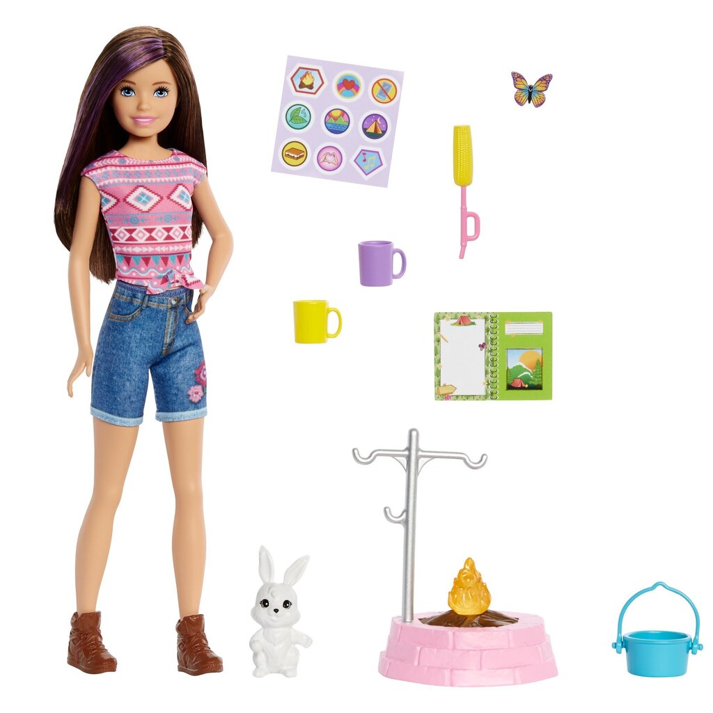 Игровой комплект Barbie® Camping Sisters + Pet HDF69 цена | kaup24.ee