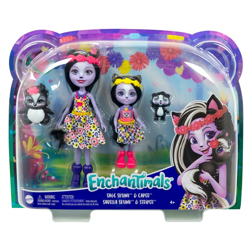 Enchantimals® skungipere komplekt HCF82 hind ja info | Tüdrukute mänguasjad | kaup24.ee