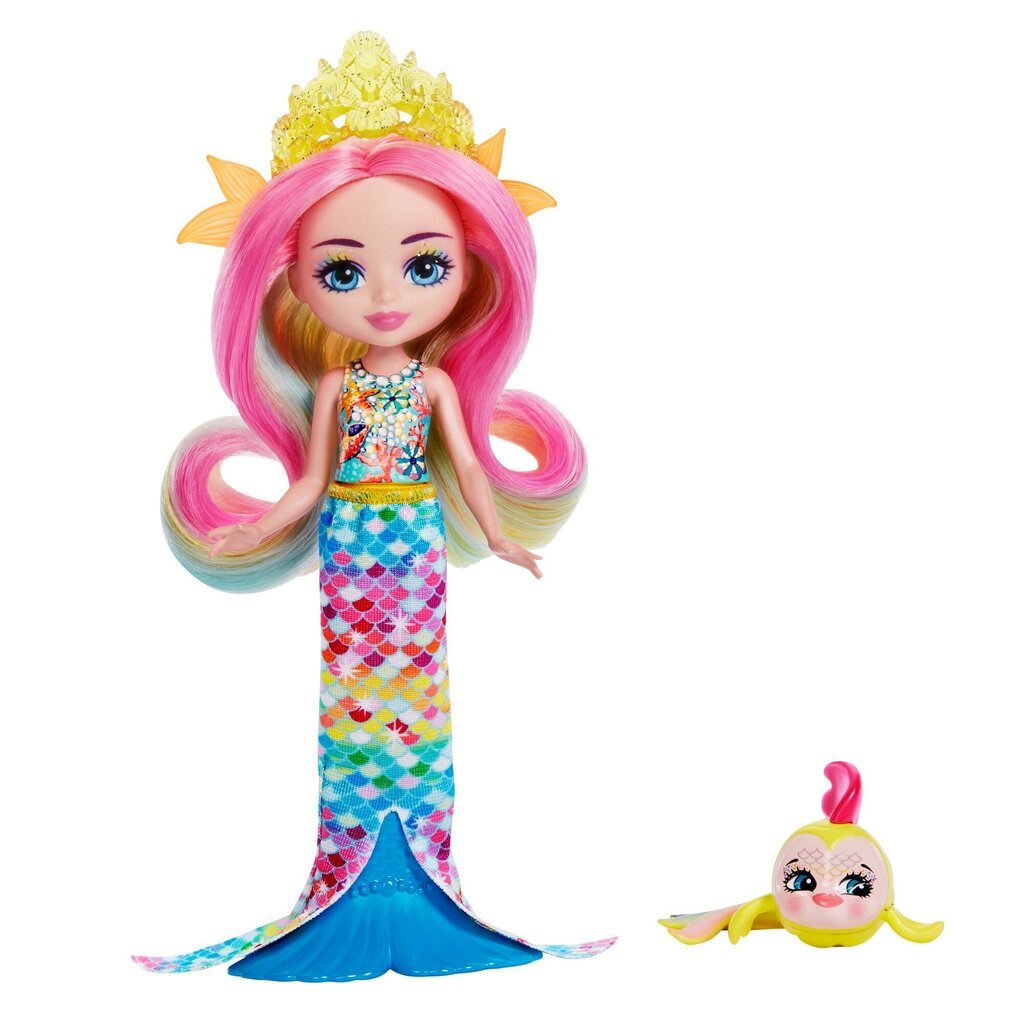 Enchantimals® nukk vikerkaarekala Rainey & Flo HCF68 hind ja info | Tüdrukute mänguasjad | kaup24.ee