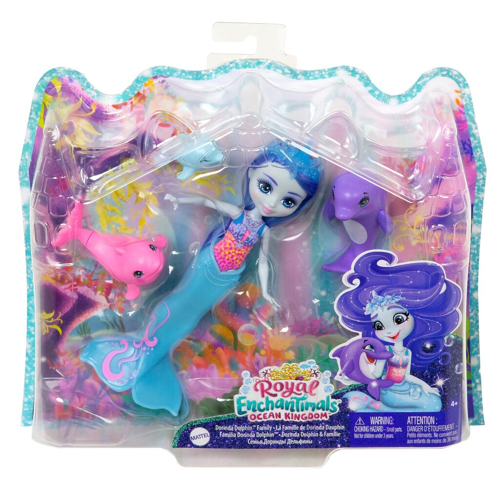 Enchantimals® merekuningriigi delfiini komplekt HCF72 цена и информация | Tüdrukute mänguasjad | kaup24.ee