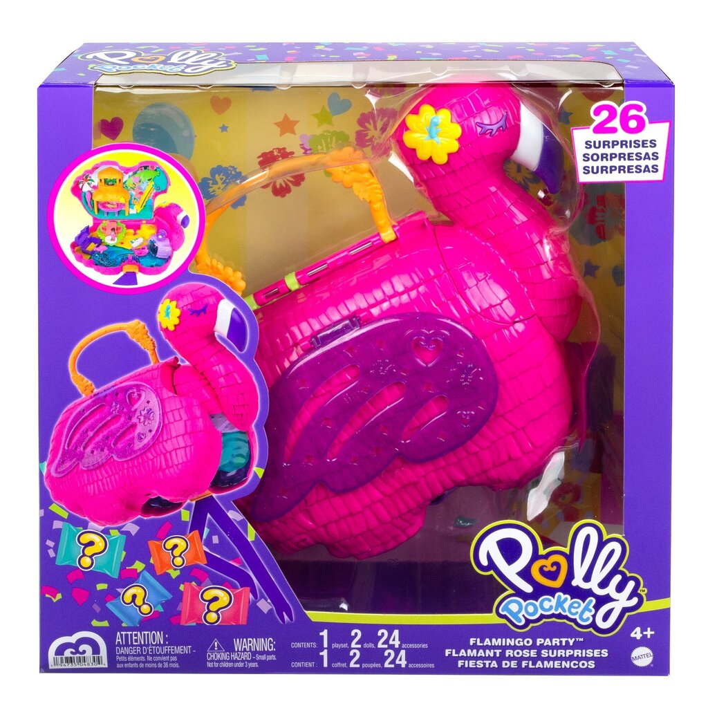 Polly Pocket® flamingo mängutoos HGC41 цена и информация | Tüdrukute mänguasjad | kaup24.ee