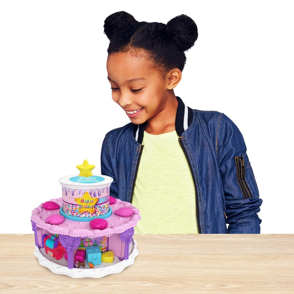 Polly Pocket® sünnipäevatordi üllatuskomplekt GYW06 hind ja info | Tüdrukute mänguasjad | kaup24.ee