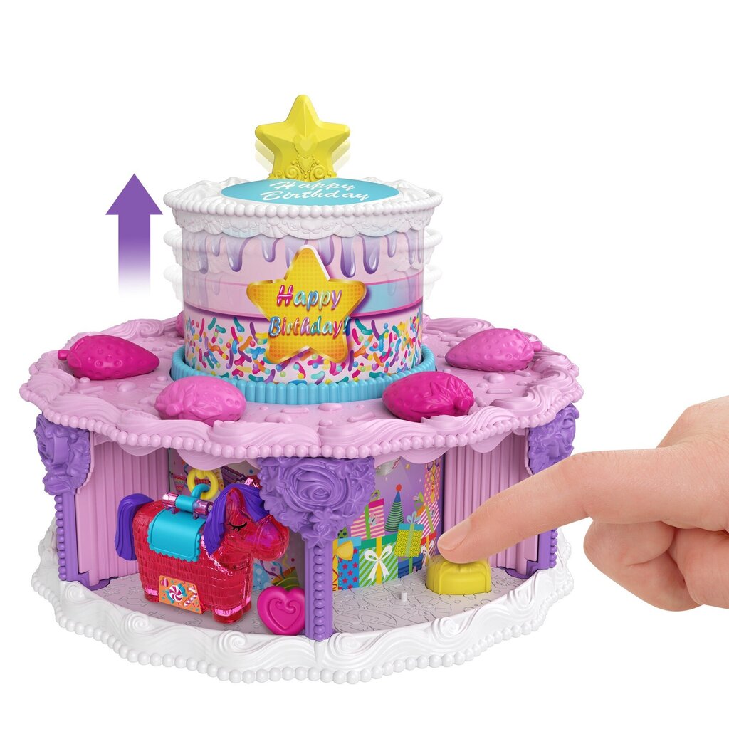 Polly Pocket® sünnipäevatordi üllatuskomplekt GYW06 hind ja info | Tüdrukute mänguasjad | kaup24.ee