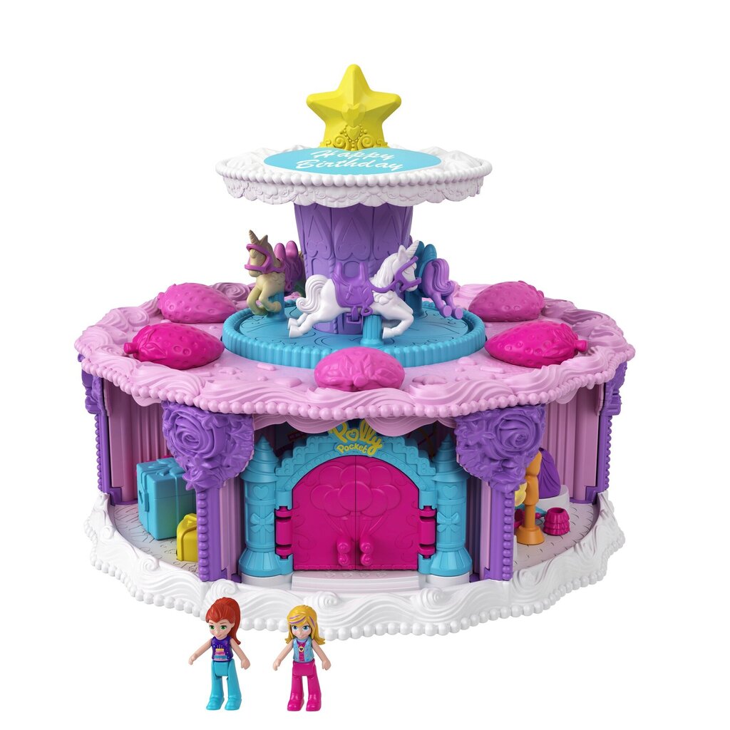 Polly Pocket® sünnipäevatordi üllatuskomplekt GYW06 hind ja info | Tüdrukute mänguasjad | kaup24.ee