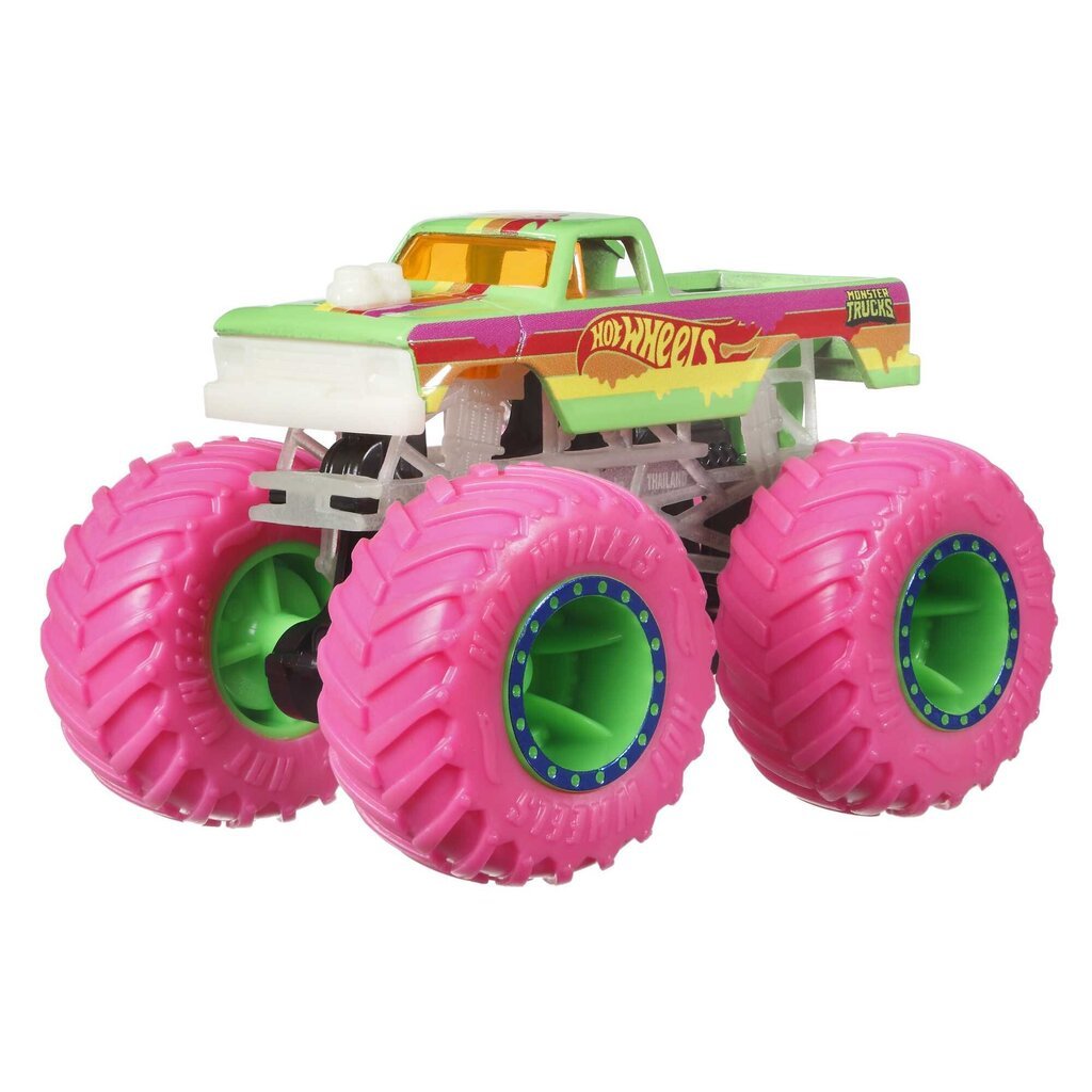 Hot Wheels® Monster Trucks® pimedas helendavad sõidukid HCB50 hind ja info | Poiste mänguasjad | kaup24.ee