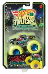 Hot Wheels® Monster Trucks® pimedas helendavad sõidukid HCB50 hind ja info | Poiste mänguasjad | kaup24.ee