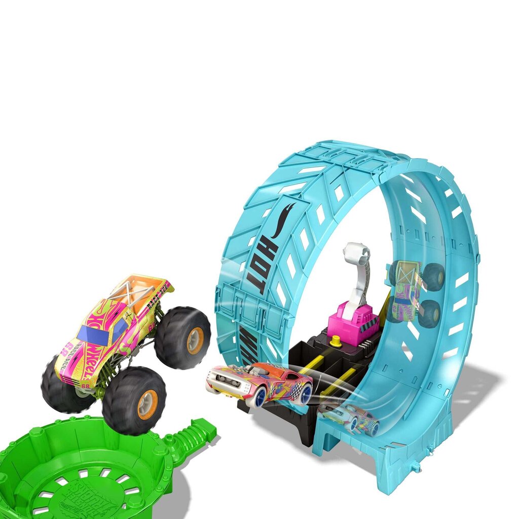 Hot Wheels® Monster Trucks® pimedas helendav surmasõlmerada HBN02 hind ja info | Poiste mänguasjad | kaup24.ee