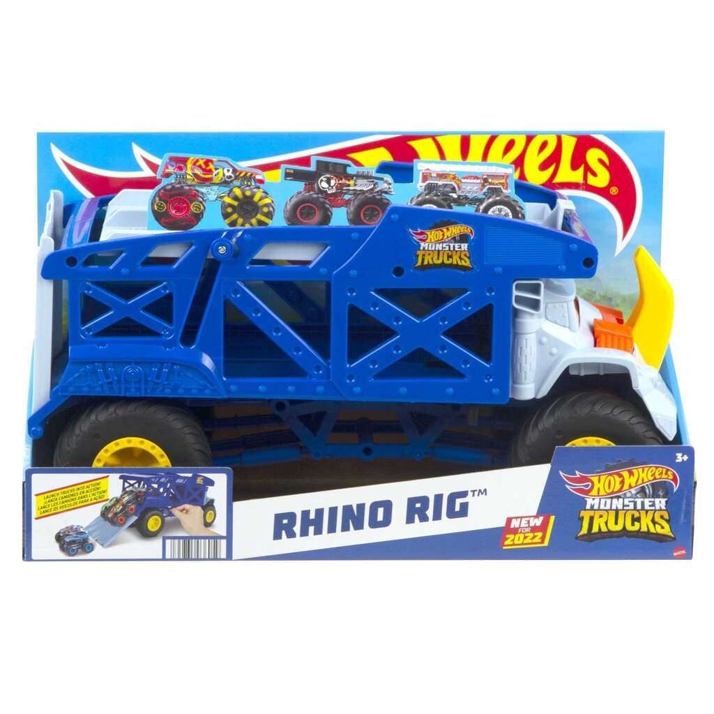 Hot Wheels® Monster Trucks® ninasarviku treiler HFB13 цена и информация | Poiste mänguasjad | kaup24.ee