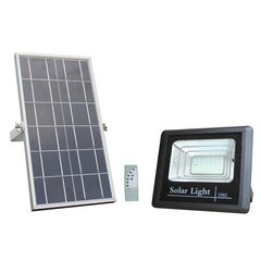 Päikesepaneeliga kaugjuhtimispuldiga LED prožektor 16W/6000K/1300 LM цена и информация | Уличное освещение | kaup24.ee