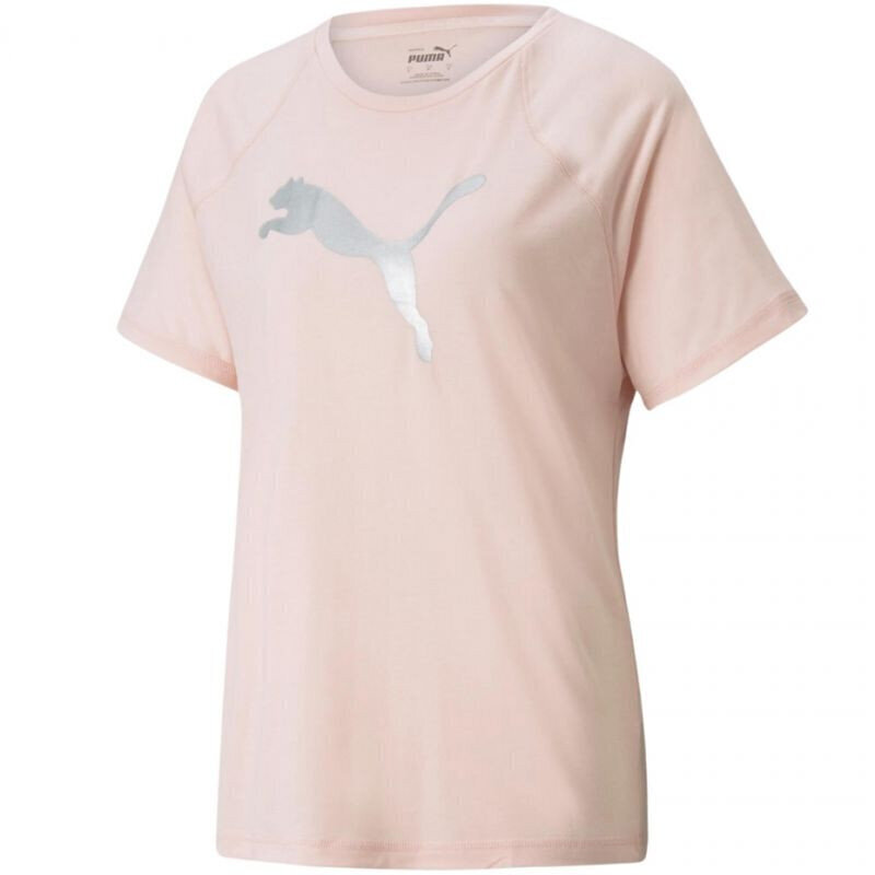 Naiste T-särk Puma Evostripe Tee W 589143 36, roosa hind ja info | Naiste T-särgid | kaup24.ee