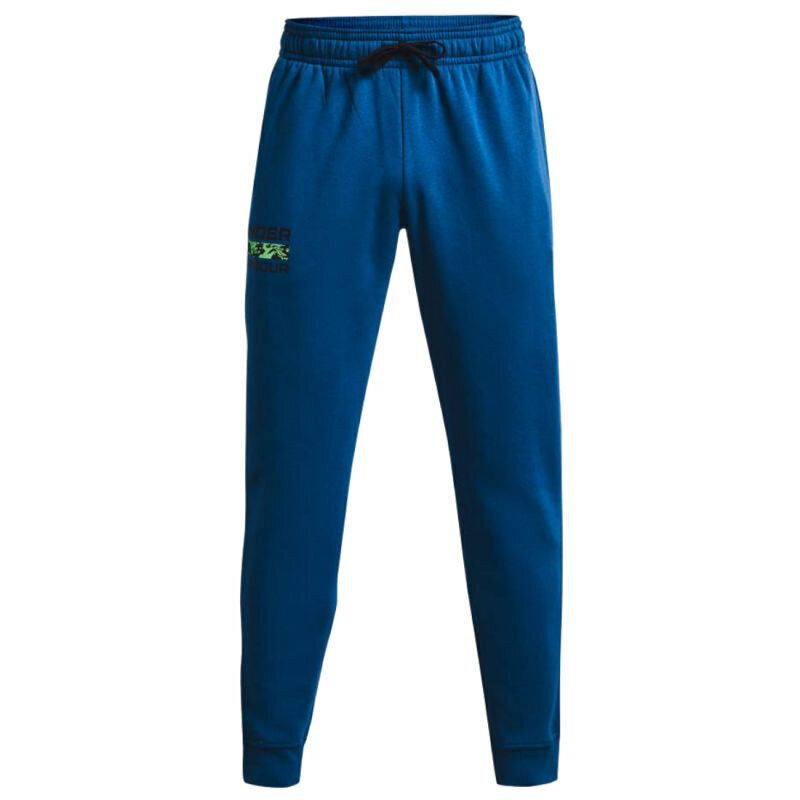 Meeste spordipüksid Under Armor Rival Fleece Signature Joggers M 1366 366432, sinine hind ja info | Meeste spordiriided | kaup24.ee