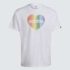 Футболка мужская Adidas Unisex Pride Heart Graphic GT6815 цена и информация | Мужская спортивная одежда | kaup24.ee