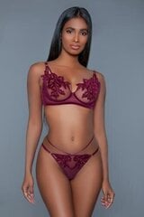 Evangeline BRA komplekt - Bordeaux цена и информация | Сексуальное женское белье | kaup24.ee