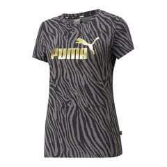 Футболка Puma Essentials Tiger AOP, серо-чёрная S6438713 цена и информация | Спортивная одежда для женщин | kaup24.ee