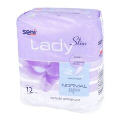 Ühekordsed sidemed Seni Lady Slim Normal, 12 tk hind ja info | Mähkmed, hügieenisidemed, ühekordsed linad täiskasvanutele | kaup24.ee