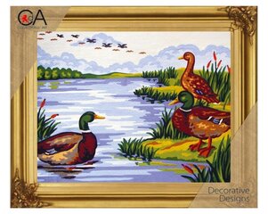 Kanvaa pildiga - tikkimiskomplekt, 22cm x 30cm, Collection D'Art, 6237K hind ja info | Tikkimistarvikud | kaup24.ee