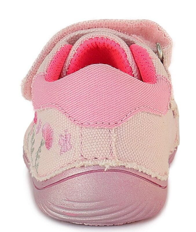 Laste tekstiilist tossud, D.D.step.C073-120, Baby pink hind ja info | Laste spordijalatsid | kaup24.ee