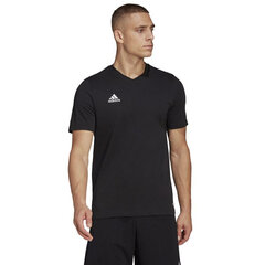 Мужская спортивная футболка Adidas Entrada 22 Tee M HC0448, черная цена и информация | Мужская спортивная одежда | kaup24.ee