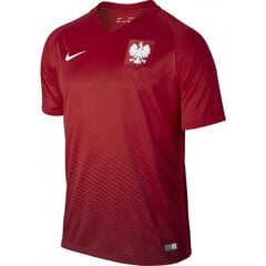 Meeste spordisärk Nike Poland Away Stadium M 724633611, punane цена и информация | Мужские футболки | kaup24.ee