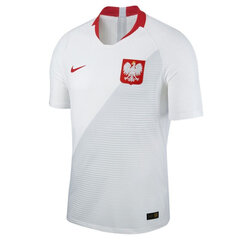 Футболка мужская Nike Poland Vapor Match Home M 922939100, белая цена и информация | Мужские футболки | kaup24.ee