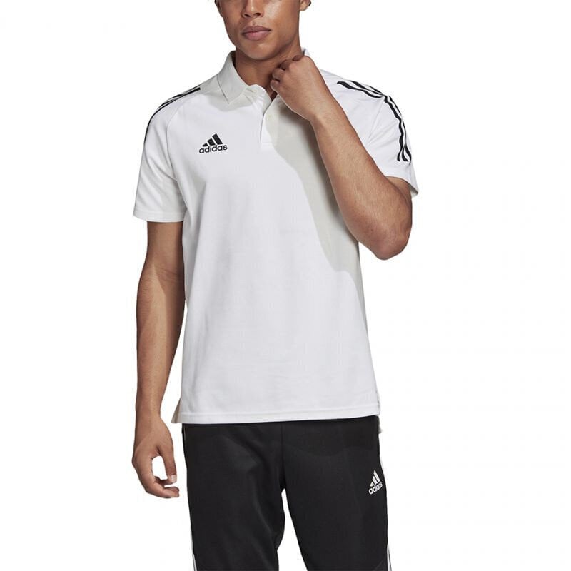 Meeste T-särk Adidas Condivo 20 Polo M EA2517, valge цена и информация | Meeste T-särgid | kaup24.ee