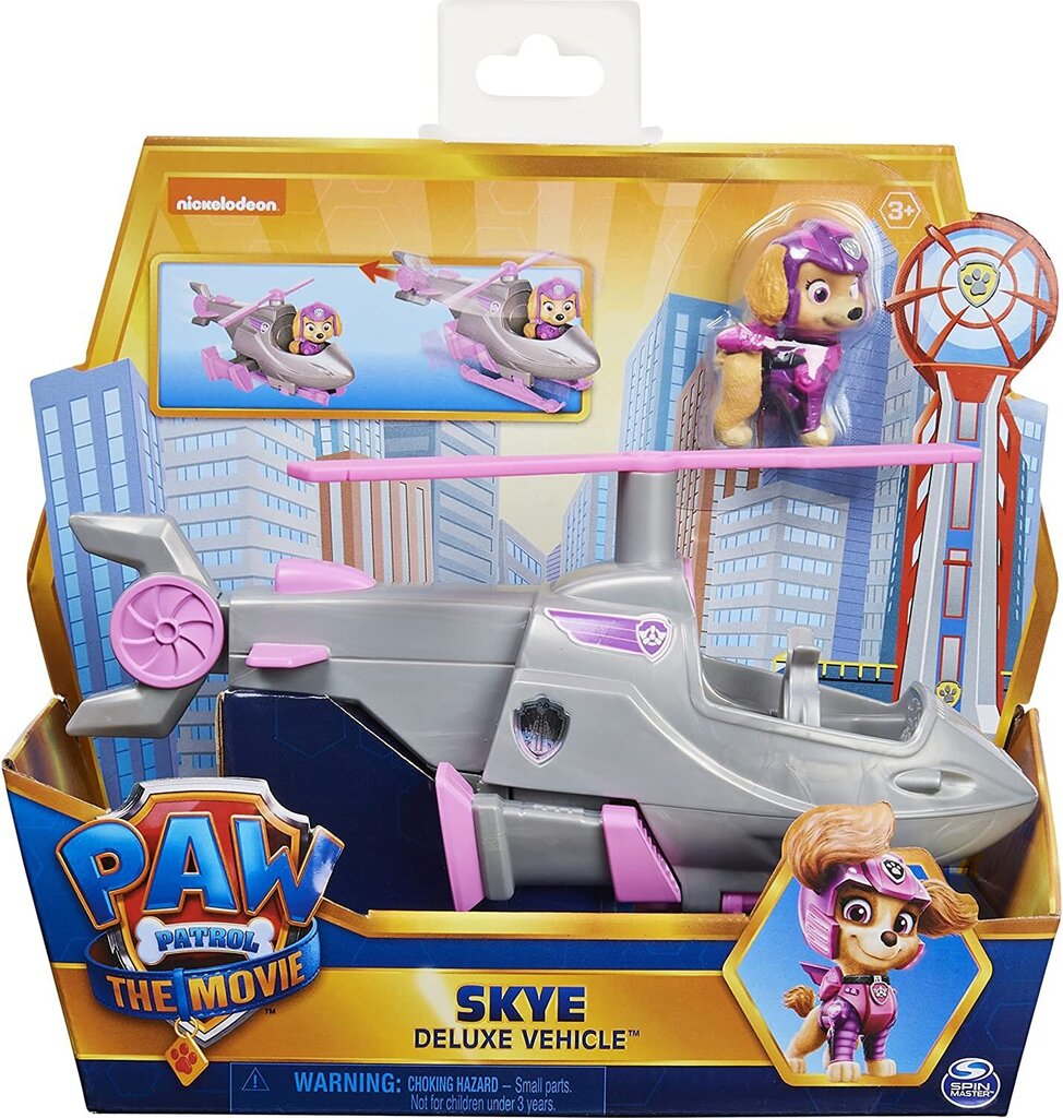 Helikopter Sky Paw Patrol The Movie - Skye Deluxe Vehicle цена и информация | Poiste mänguasjad | kaup24.ee