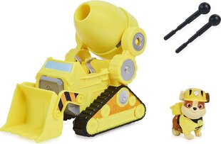 Paw Patrol The Movie - Rubble Deluxe Vehicle - Бульдозер Rubble цена и информация | Игрушки для мальчиков | kaup24.ee