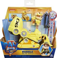 Buldooser Rubble Paw Patrol The Movie - Rubble Deluxe Vehicle hind ja info | Poiste mänguasjad | kaup24.ee