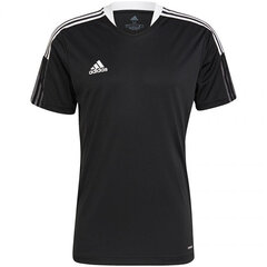 Футболка мужская Adidas Tiro 21 Training Jersey M GM7586, черная цена и информация | Мужские футболки | kaup24.ee