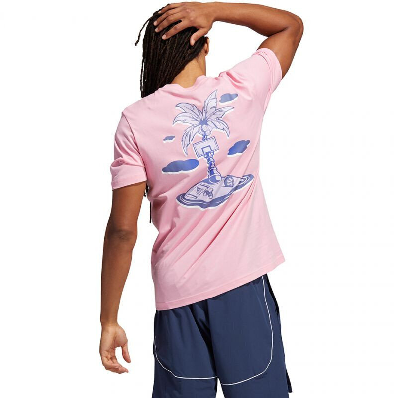 Meeste T-särk Adidas Splash On Graphic M H42072, roosa hind ja info | Meeste T-särgid | kaup24.ee