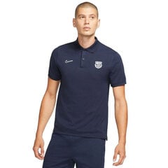 Футболка мужская Nike FC Barcelona Polo M CW5300 451, синяя цена и информация | Мужские футболки | kaup24.ee