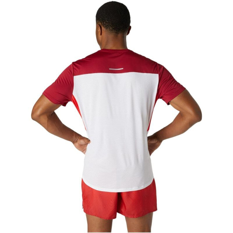 Meeste T-särk Asics Race SS Top Tee M 2011A781107, valge hind ja info | Meeste spordiriided | kaup24.ee