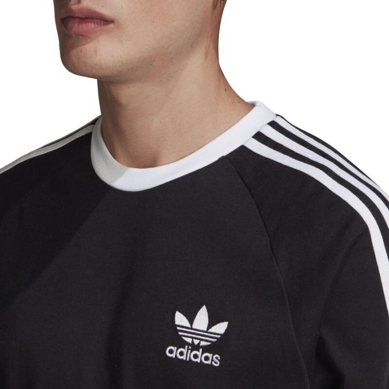Meeste T-särk Adidas 3 Stripes M GN3478, must цена и информация | Meeste T-särgid | kaup24.ee